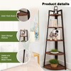 UbMelt 70 Inch Book Shelf Modern 5-Tier Display Corner Bookcase Storage Organzier for Living Room,Bedroom,Office - 3 of 4