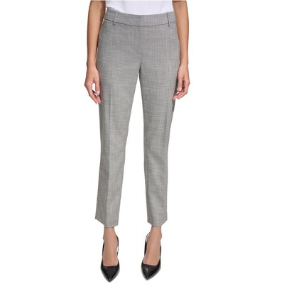 Calvin Klein Womens Slim Leg Dress Pants