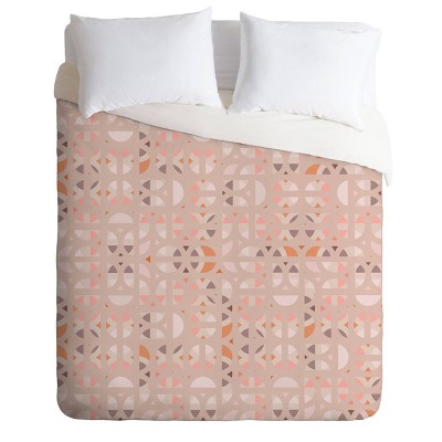Twin/Twin XL Mirimo Arabesque En Rose Duvet Set Pink - Deny Designs