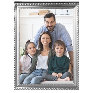 Unique Bargains REGALWOVEN Tabletop Family Decor Modern Vertical Metal Picture Frame 1 Pc - 1 of 4