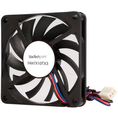 StarTech.com TX3 Dual Ball Bearing Replacement Fan - CPU Cooler fan - 70 mm - black - 70mm - 3500rpm 1 x Dual Ball Bearing