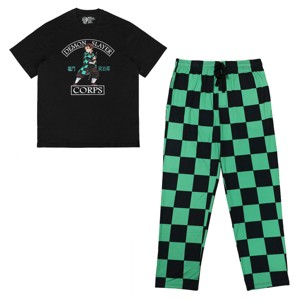 Demon Slayer Tanjiro Kamado Demon Slayer Corps Men's Sleep Set - 1 of 4