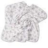 MiniMoi Baby Girls "Abigail" Cotton Swaddle Blanket Lavender One Size - 4 of 4