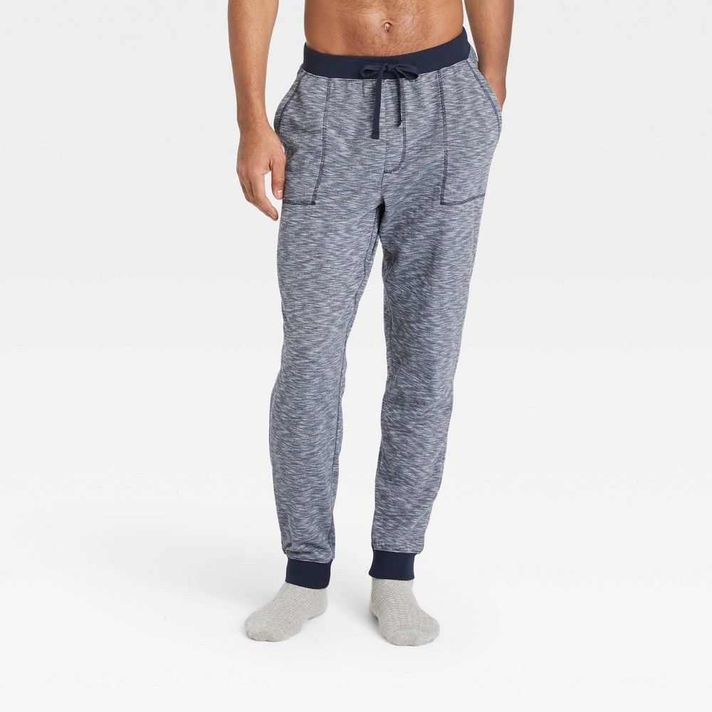 Medium Men's Double Weave Jogger Pajama Pants - Goodfellow & Co Fighter Pilot Blue M