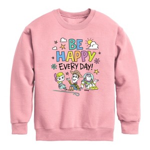 Boys' - Toy Story 4 -  Graphic Long Sleeve Fleece Sweatshirt - 1 of 4