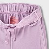 Girls' Adaptive French Terry Sweater Top & Bottom Set - Cat & Jack™ Mauve Purple - 3 of 4