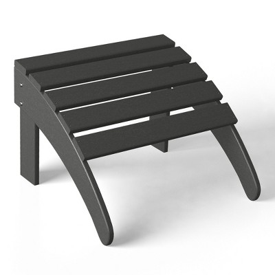WestinTrends All-Weather Outdoor Patio Poly Adirondack Ottoman Footrest