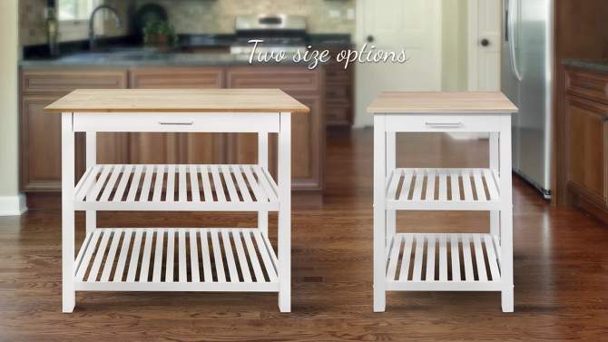 Kitchen Island with Two Shelves - Flora Home, 2 of 16, play video