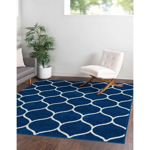 Unique Loom Rounded Trellis Frieze Rug, 7' x 10', Multi