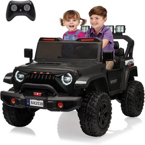 2-Seater 24V Kids Ride On Truck with Remote Control, 4WD Electric Car Toy with Adjustable Car Body, Ride On Vehicle for Ages 3+ - 1 of 4