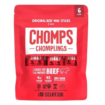 CHOMPLINGS Original Beef Sticks - 6Ct/0.5oz