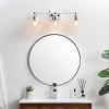Elegant Lighting Gianni 3 light Chrome and Clear Bath Sconce - 2 of 4