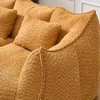 NicBex Chenille Bean Bag Chair with High-Resilience Foam and 2 Seats,Lazy Sofa Chair with Handle Design and Armrest,Lounge Chair for Living Room - 4 of 4