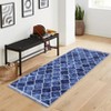 Machine Washable Runner Rug 2x6 Hallway Rug Vintage Trellis Entryway Runners Ultra-Thin Low Pile Floor Mat Non-Slip Throw Rugs Kitchen Runner - 2 of 4