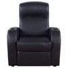 Top-Grain Leather 7-Piece Home Theater Set with Manual Recline, Wall Hugger Mechanism, Center Console with Storage and Cup Holders - 4 of 4