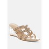 Caqueta Metallic Rhinestone Clear Wedge Women Sandals - 2 of 4