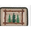 Earth Rugs Printed Placemat 13"x19", Tall Timbers Forest Scene, Rustic Oblong Jute Dining Mat for Cabin or Lodge Decor - 2 of 3