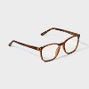Men's Matte Plastic Square Blue Light Filtering Glasses - Original Use™ Tortoise - 2 of 2