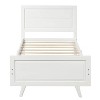 Twin Size Platform Bed, Wood Bed Frame with Headboard and Footboard for Kids Teens, No Box Spring Needed - 4 of 4