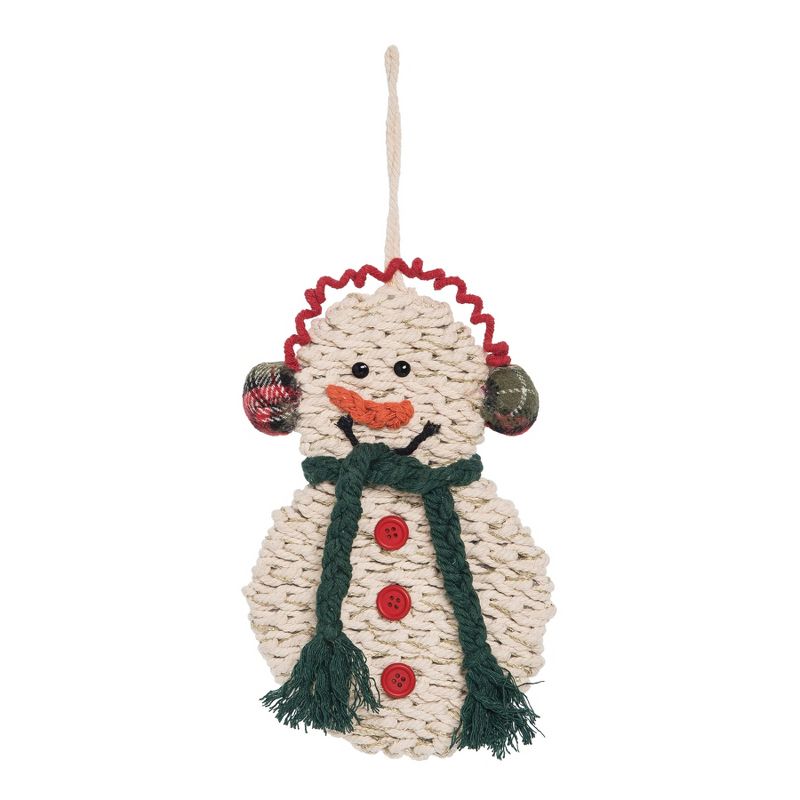 Gallerie II Macrame Snowman Ornament, 1 of 3