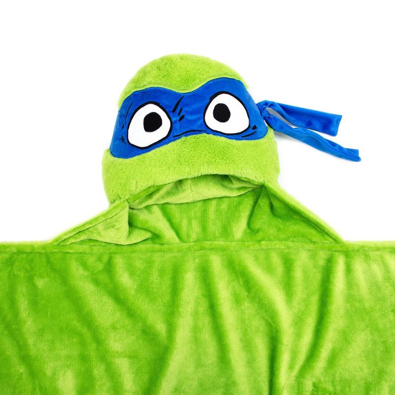 Teenage Mutant Ninja Turtles Hooded Kids&#39; Blanket Leonardo, 3 of 9