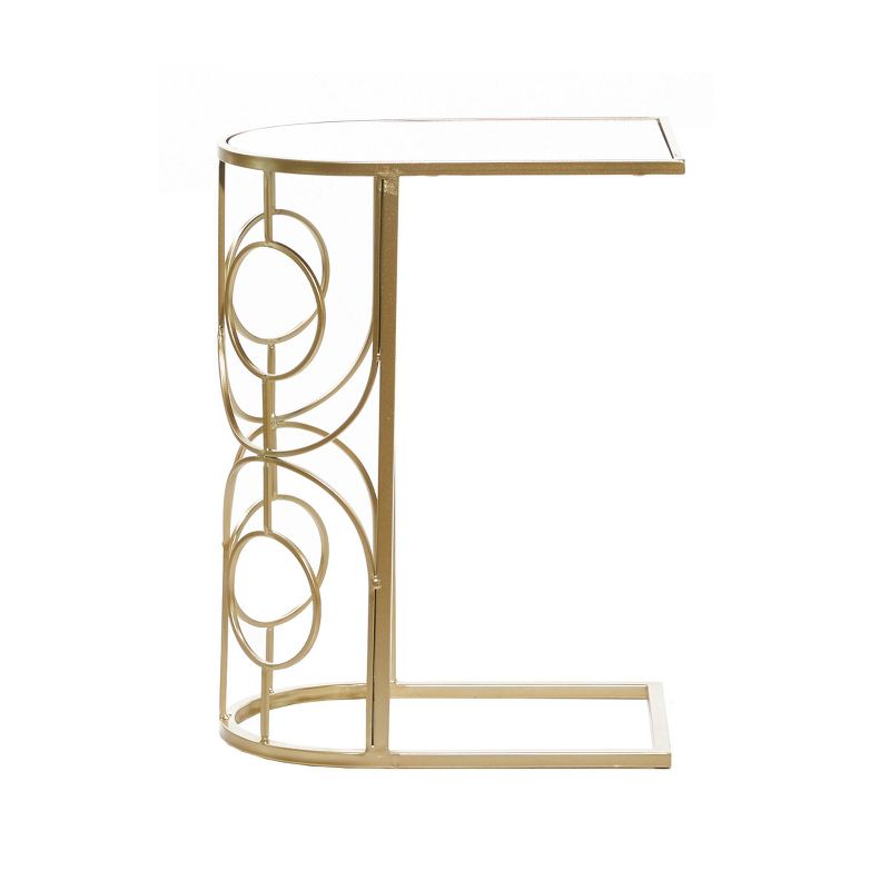 Contemporary Mirrored Accent Table Gold - Olivia &#38; May, 6 of 8