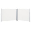 vidaXL Retractable Side Awning Cream 55.1 in.x393.7 in. - 2 of 4