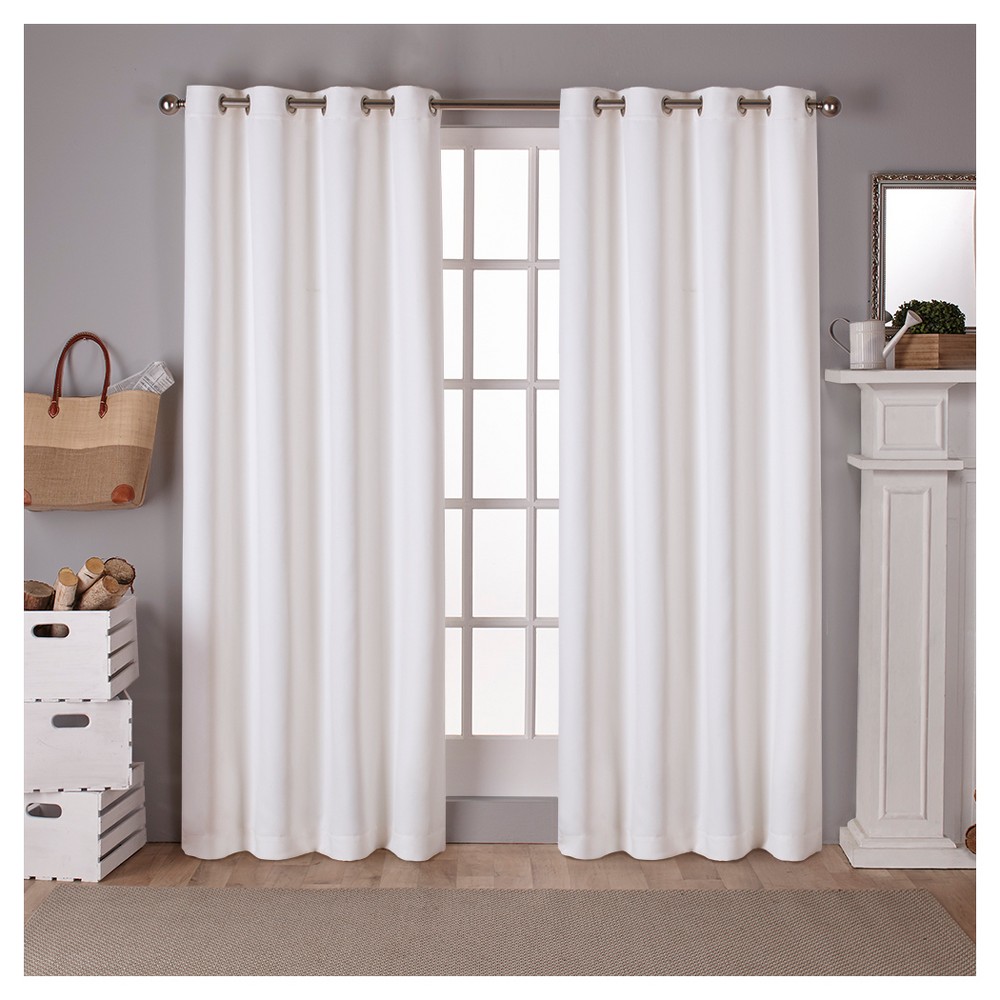 Photos - Curtains & Drapes Set of 2 63"x52" Sateen Twill Weave Insulated Blackout Grommet Top Window