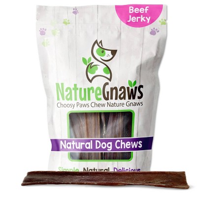 Nature Gnaws Jerky Chews 9-10" Beef Dog Treats- 20ct
