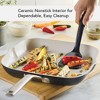 KitchenAid 11.25" Hard Anodized Ceramic Nonstick Grill Pan Matte Black: Lifetime Warranty, Hand Wash, Gas Compatible - 3 of 4