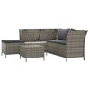 vidaXL Garden Lounge Set Grey - 3 of 4