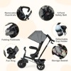 Infans 4-in-1 Baby Tricycle Toddler Trike w/ Reversible Seat, Canopy & Push Handle - 3 of 4