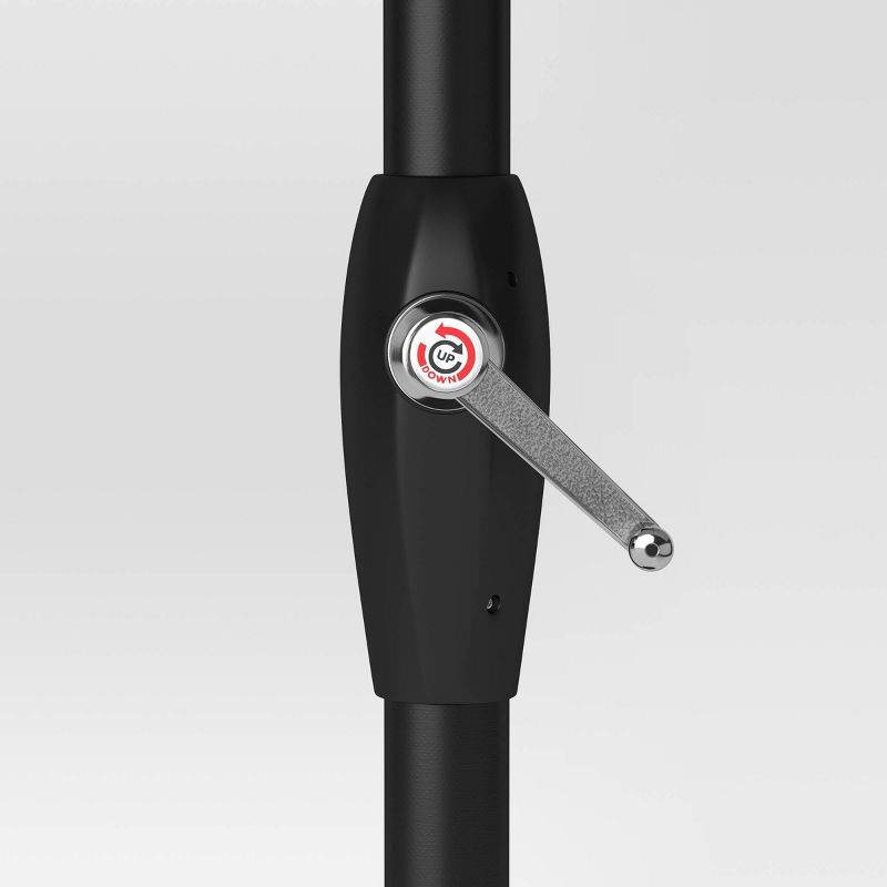 6'x10' Rectangular Outdoor Patio Market Umbrella with Black Pole - Threshold™, 6 of 8
