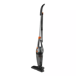 Black and Decker 3 In 1 Convertible Corded Upright Stick Handheld Vacuum Cleaner with Crevice Tool and Small Brush Attachment Accessories, Gray