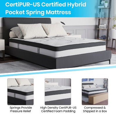 SereneDream 10" Full Hybrid Innerspring Adjustable Mattress