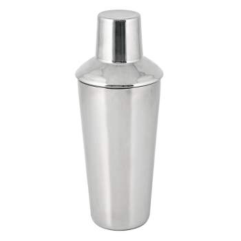 True Glass Cocktail Shaker with Cocktail Recipes, Clear Glass Shaker with  Strainer, 13.5 oz 