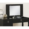 CAVINAS Vanity Desk with Mirror Dressing Table with Flip-top Mirror, Storage Drawers, Makeup Desk with Tufted Seat Stool for Apartment - 4 of 4