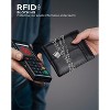 Paaaawaters Mens Wallet Rfid Blocking Leather Wallet for Men Bifold Wallets with 1 ID Window 16 Card Slot - 2 of 4