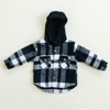 Kids Everest Flannel Long Sleeve Hooded Jacket - Olive + Scout - 3 of 4