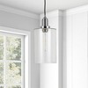 Hudson and Canal 7.87" Wide Pendant with Glass Shade Polished Nickel: Nautical Island Ceiling Fixture, UL Listed - 3 of 4