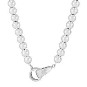 Silpada 'Great Destinations' Sterling Silver Hematite Bead Necklace, 16" + 2"  (4-6mm) - 1 of 4
