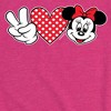 Girls' - Disney - Peace Love Minnie Fitted Short Sleeve Graphic T-Shirt - 2 of 4