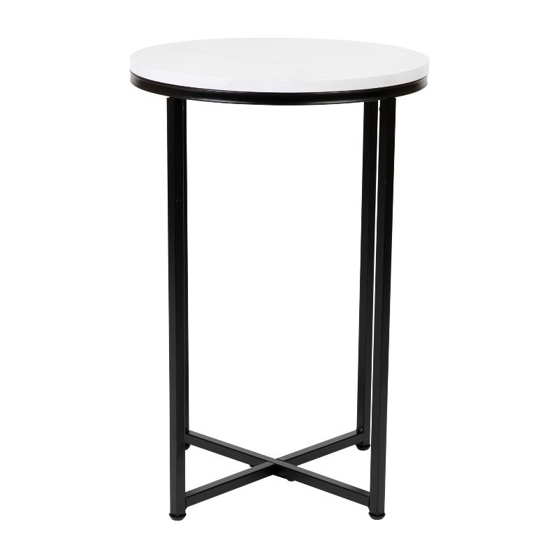 Merrick Lane End Table with Round Cross Brace Frame, 1 of 21