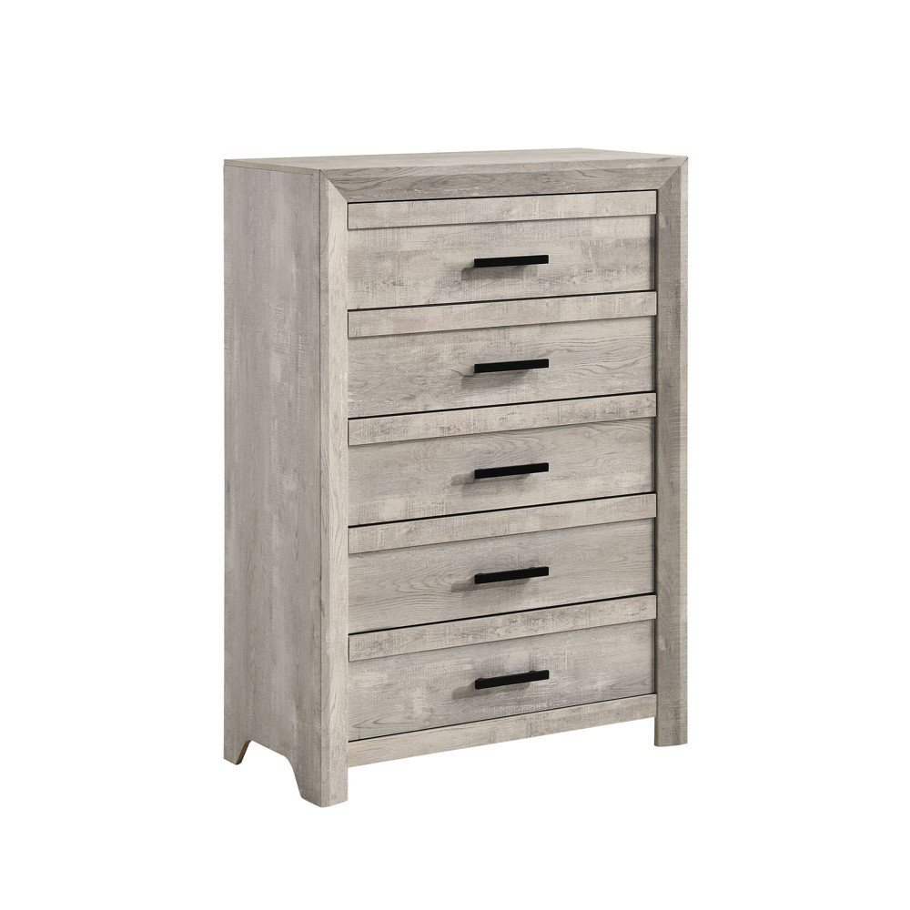 Photos - Dresser / Chests of Drawers Keely 5 Drawer Chest White - Picket House Furnishings