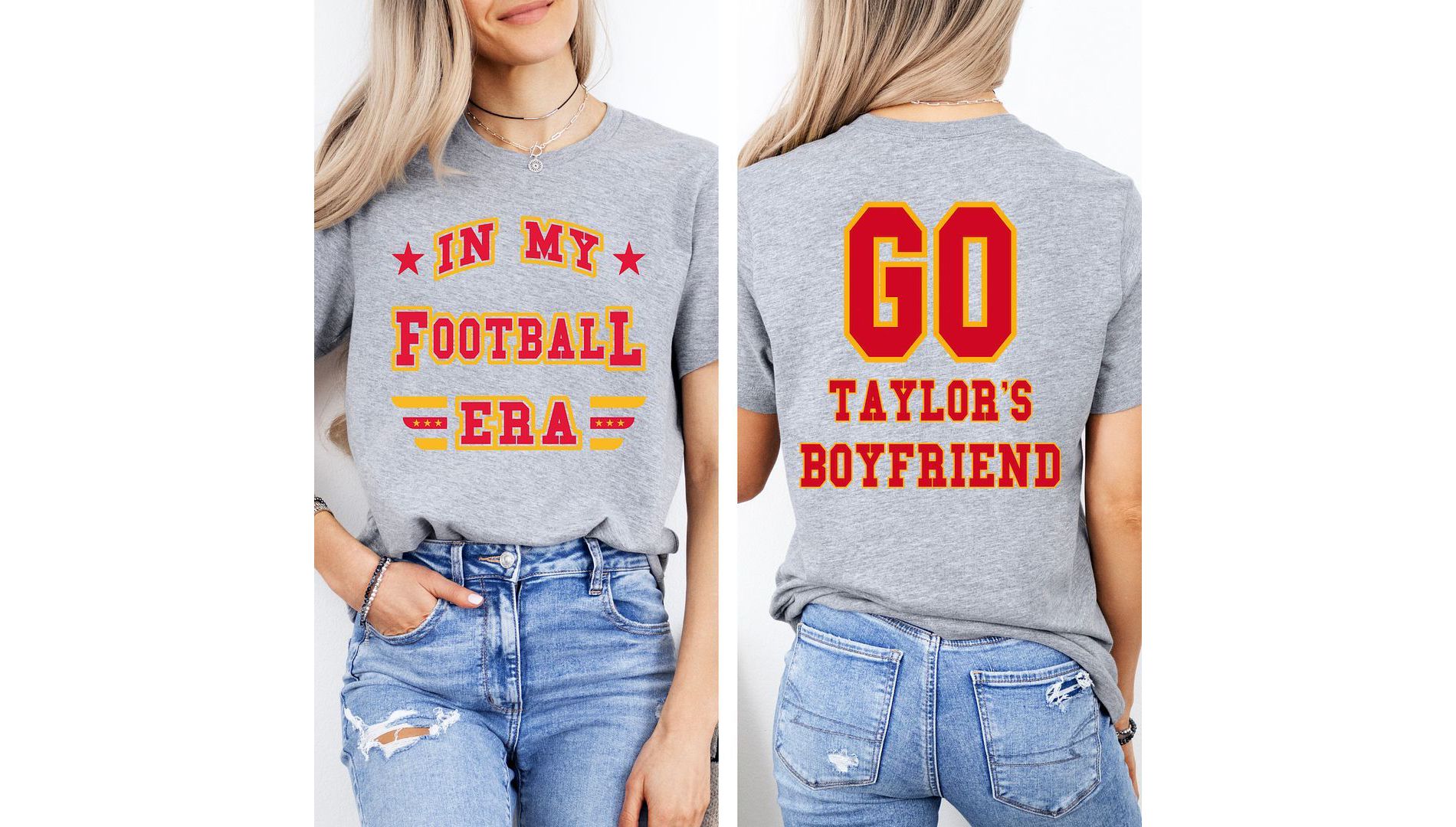 Simply Sage Market Women's Taylor's Boyfriend Era Front and Back Short Sleeve Graphic Tee