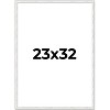 PosterPalooza | Photo Size Textured White Picture Frame - UV Acrylic, Foam Board Backing, Hanging Hardware - 2 of 4