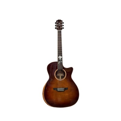 Acoustic Guitar for Beginners, Solid Spruce Top Cutaway Guitar, Classic Design, Rosewood Fretboard, Colored Finish, Right-Handed-Cuddlewood