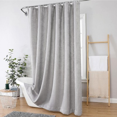 Kate Aurora Serena Elegant Jacquard Woven Fabric Shower Curtain - Standard Size