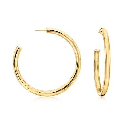 Ross-Simons Italian 5mm 18kt Gold Over Sterling Hoop Earrings
