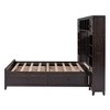 NicBex Full Size Wooden Storage Bed, Modern Platform Bed Frame with Drawers, Shelves and Cabinets for Bedroom - 4 of 4